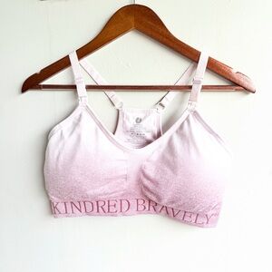 Kindred Bravely Pink Seamless Nursing Sports Bra Medium